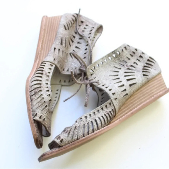 Jeffrey Campbell Rodillo wedge sandals - Picture 1 of 11